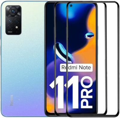 MaxR Edge To Edge Tempered Glass for Redmi Note 11 Pro(Pack of 2)