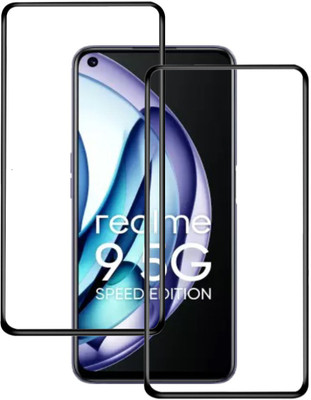MaxR Edge To Edge Tempered Glass for . Realme 9 5G SE(Pack of 2)
