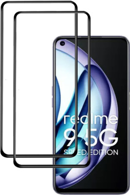 MaxR Edge To Edge Tempered Glass for Realme 9 5G SE;(Pack of 2)