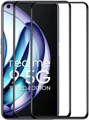 MaxR Edge To Edge Tempered Glass for Realme 9 5G SE(Pack of 2)