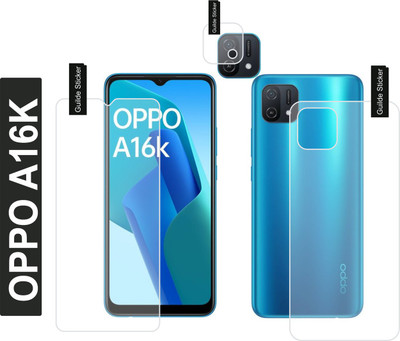 raxxy Front and Back Screen Guard for OPPO A16K(Pack of 3)