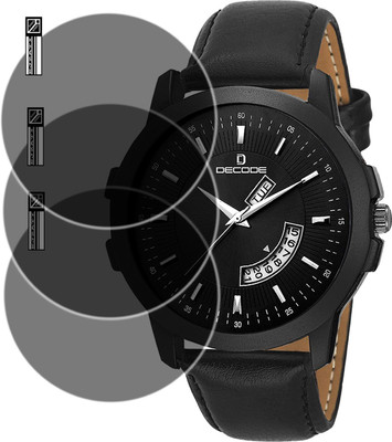EJZATI Screen Guard for Decode Matrix Analog Dial Men's ALL BLACK WATCH SCREEN GUARD(Pack of 3)