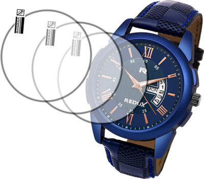 EJZATI Screen Guard for Redux Analog Linear Designer Dial Men watch screen guard(Pack of 3)