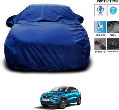 CODOKI Car Cover For Renault Kwid (With Mirror Pockets)(Blue)