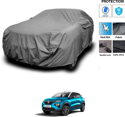 CODOKI Car Cover For Renault Kwid (With Mirror Pockets)(Grey)