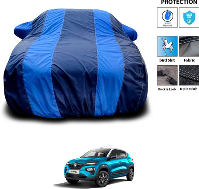 CODOKI Car Cover For Renault Kwid (With Mirror Pockets)(Blue)