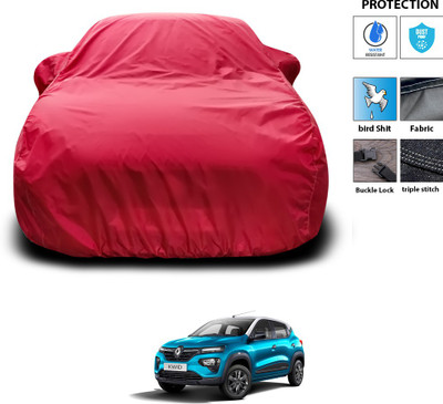 CODOKI Car Cover For Renault Kwid (With Mirror Pockets)(Maroon)