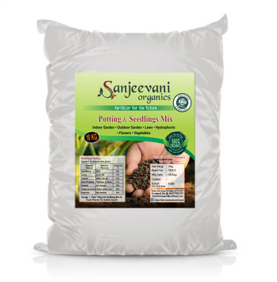 Sanjeevani organics Earth Magic Potting soil mixed compost for all plants 10 Kg Potting Mixture, Soil, Manure, Fertilizer(10 kg, Powder)