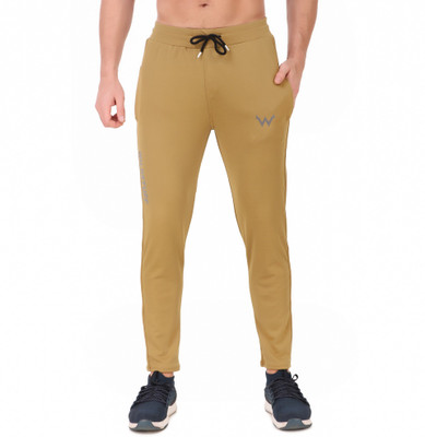 Wildstuff Solid Men Yellow Track Pants