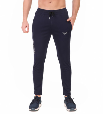 Wildstuff Solid Men Dark Blue Track Pants