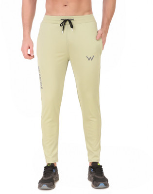 Wildstuff Solid Men Light Green Track Pants