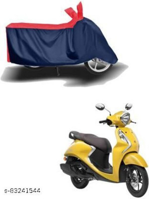 KEDIT Two Wheeler Cover for Yamaha(Fascino, Red, Blue)