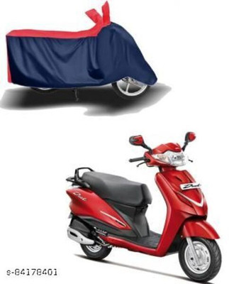 KEDIT Two Wheeler Cover for Hero(Duet, Red, Blue)
