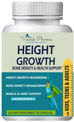 visalak pharma Height Pills Bone Growth - Taller Height Increase Pills -Height Growth Formula(30 Capsules)