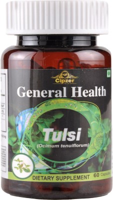 CIPZER Tulsi Capsule-Helpful in high blood pressure and diabetes(60capsules)