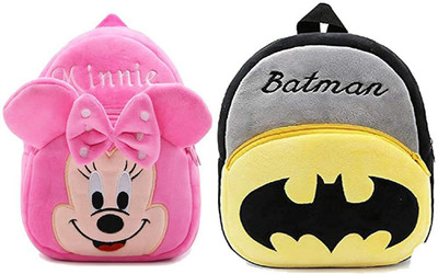 A Little Swag BM-combo miniie pink & betman black_102 12 L Backpack(Multicolor)