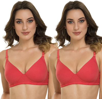 TWEENS Tweens Heavily Padded Bra Women Everyday Heavily Padded Bra(Orange)