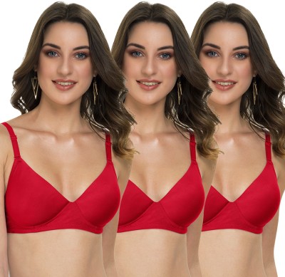 TWEENS Tweens Heavily Padded Bra Women T-Shirt Heavily Padded Bra(Red)