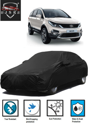 J S R Car Cover For Tata Hexa (With Mirror Pockets)(Black)