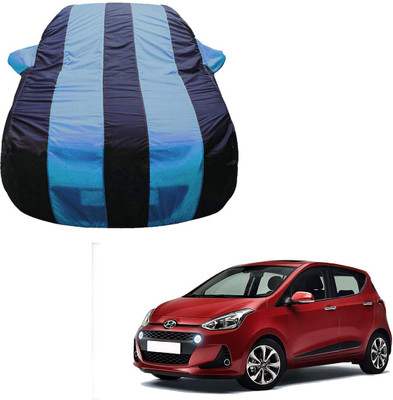 SS Zeeber Car Cover For Hyundai i10 Magna 1.1L (With Mirror Pockets)(Blue, Blue)