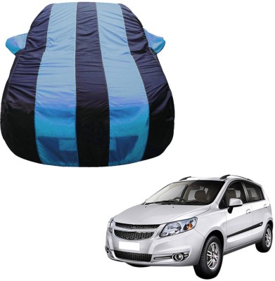 SS Zeeber Car Cover For Chevrolet Sail Hatchback (With Mirror Pockets)(Blue, Blue)