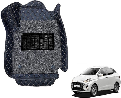 Auto Hub Leatherite Standard Mat For  Hyundai Aura(Black)