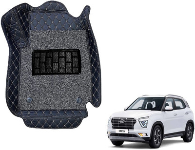 Auto Hub Leatherite Standard Mat For  Hyundai Creta(Black)
