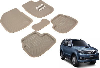 Auto Hub PVC 3D Mat For  Toyota New Fortuner(Beige)