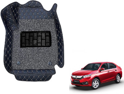 Auto Hub Leatherite Standard Mat For  Honda Amaze(Black)
