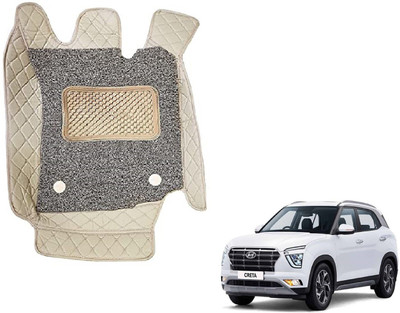 Auto Hub Leatherite Standard Mat For  Hyundai Creta(Beige)