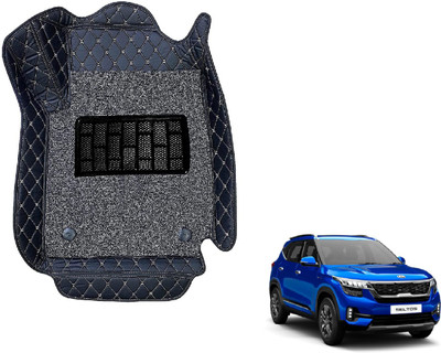 Auto Hub Leatherite Standard Mat For  Kia Seltos(Black)