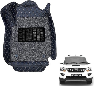 Auto Hub Leatherite Standard Mat For  Mahindra New Scorpio(Black)