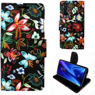 Realgo Flip Cover for Tecno Pova 5G(Black, Pack of: 1)