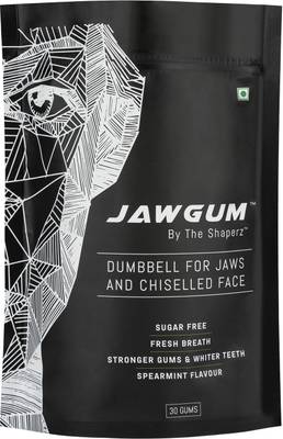 JAWGUM Chewing Gum | Reduce Double Chin | Chiselled Sharp Jawline Spearmint Chewing Gum