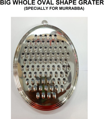 rushabh collections OVAL SHAPE GRATER BIG WHOLE SPECIALLY FOR MURABBA Vegetable Grater(1 OVAL SHAPE GRATER)