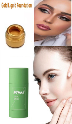 GFSU Perfect Liquid Gold Foundation & Green Tea Purifying Clay Stick Mask(2 Items in the set)