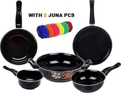 Acameo Induction Bottom Non-Stick Coated Cookware Set(Aluminium, 5 - Piece)