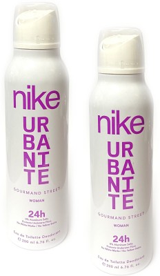 NIKE Urbanite Gourmand Street Pack of 2 (200ml) Deodorant Spray  -  For Women(200 ml, Pack of 2)