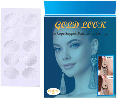 Gold Look Disposable Ear Lobe Support(Pack of 30)