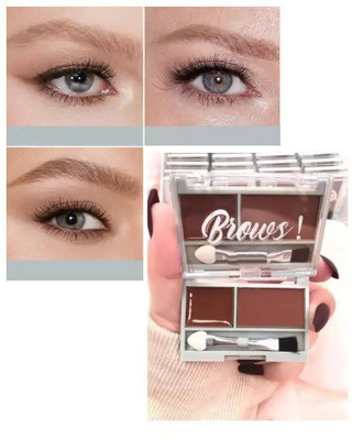 MYEONG BEST QUALITY PERFECT EYE BROW PALETTE WITH BRUSH 3.6 g(BROWN)