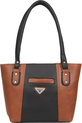 HIGH RISE Women Tan, Black Shoulder Bag