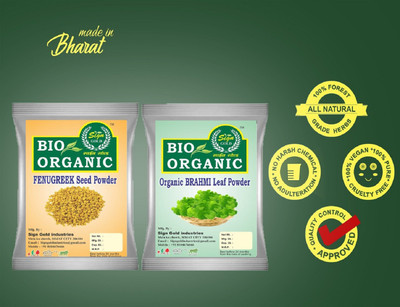 sign gold Pure Organic (fenugreek seed&b powder & Bhrimmi Leaf Powder )Powder 200g(200 g)
