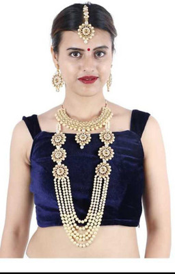 Ratmanee Alloy Gold-plated Gold Jewellery Set(Pack of 1)