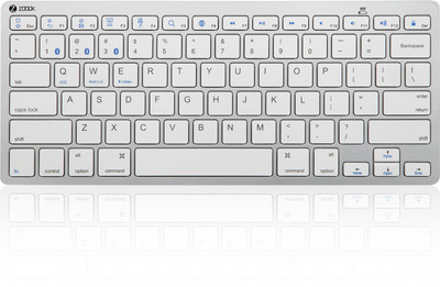 Zoook MagicPad / Wireless Slim design, 3 Device Connectivity with Dock Bluetooth Multi-device Keyboard(Silver) Zoook MagicPad / Wireless Slim design, 3 Device Connectivity with Dock Bluetooth Multi-device Keyboard(Silver)