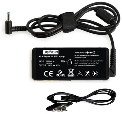 LAPMASTER H|P 15-Ay020TU,15-AY078TX Blue Pin Laptop 65W Adapter(PowerCord Included) 65 W Adapter(Power Cord Included)