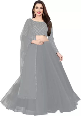 BIPIN ENTERPRISE Anarkali Gown(Grey)