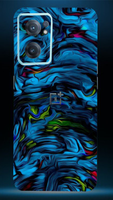 Mclaxa Blue Lava Mobile Back Skin, Blue Lava, One Plus Nord CE 2 5G Mobile Skin(Blue Lava Skin With Super Matte Finish)