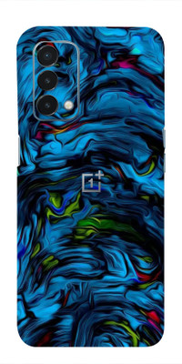 Mclaxa Blue Lava Mobile Back Skin, Blue Lava, One Plus Nord N200 5G Mobile Skin(Blue Lava Skin With Super Matte Finish)