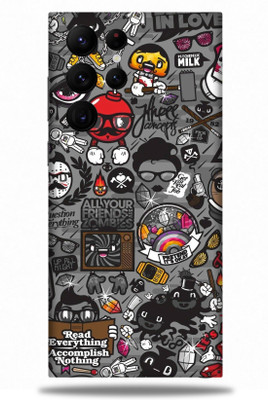 OggyBaba Samsung Galaxy S22 Ultra Mobile Skin(Zombie Graffiti Multicolor Skin With Ultra Matte Finish)