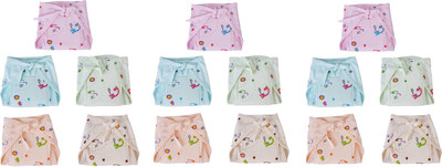 MW PRINTS Cotton Hosiery Printed Cushioned Padded Nappy/Langot For 0-3 Months Baby